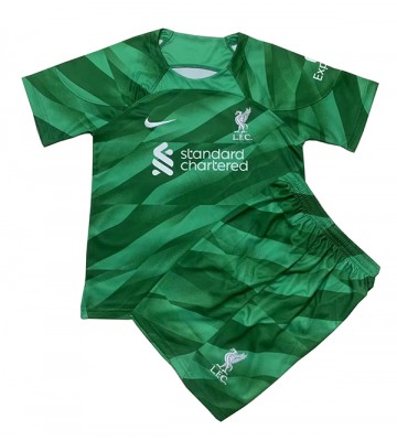 Liverpool Portero Tercera Equipación Niños 2023-24 Manga Corta (+ Pantalones cortos)